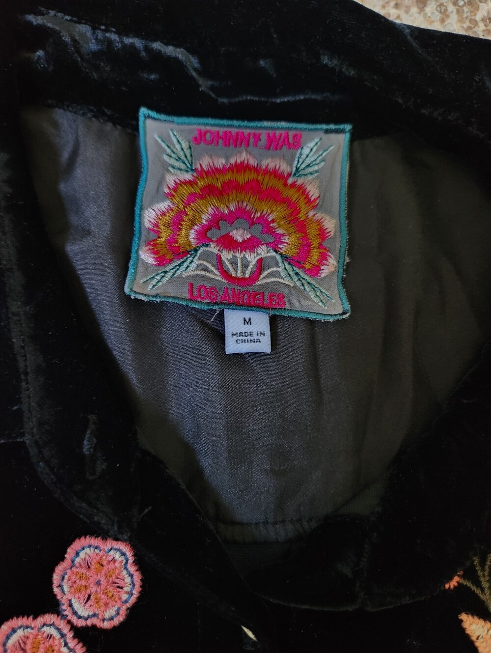 Johnny Was BIANCA Velvet Oversized Shirt Medium - Picture 3 of 14
